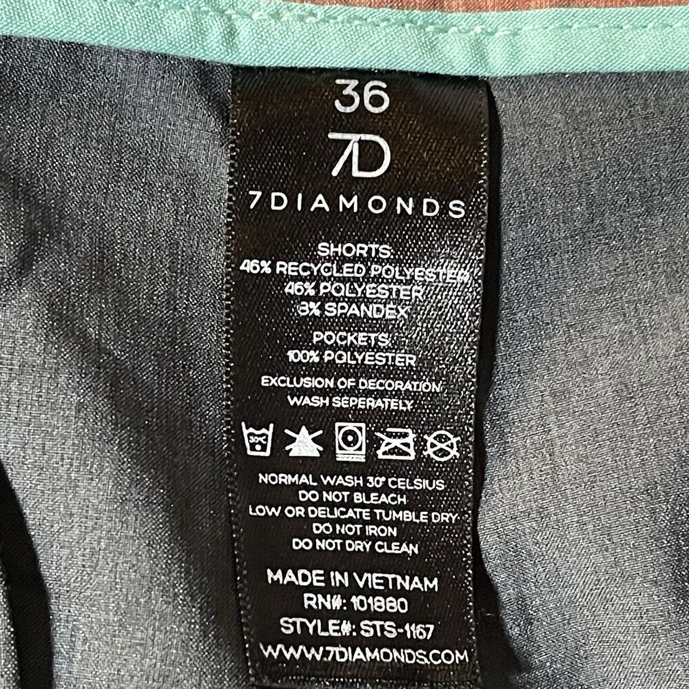 7 Diamonds Aeroplane Hybrid Stretch Performance 10” Chino Shorts Men’s 36 Gray - Picture 15 of 16